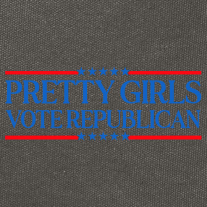 Pretty Girl Vote Republican Cotton Canvas Backpack