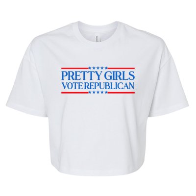 Pretty Girl Vote Republican Bella+Canvas Jersey Crop Tee