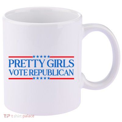 Pretty Girl Vote Republican 11oz C Handle Ceramic Mug