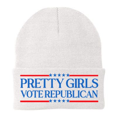 Pretty Girl Vote Republican Knit Cap Winter Beanie