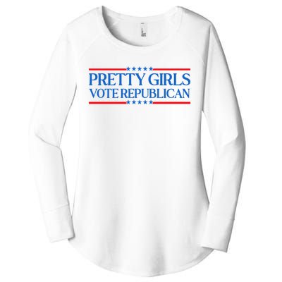 Pretty Girl Vote Republican Women's Perfect Tri Tunic Long Sleeve Shirt