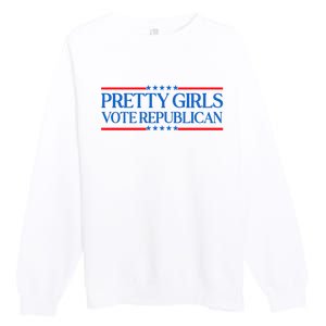 Pretty Girl Vote Republican Premium Crewneck Sweatshirt