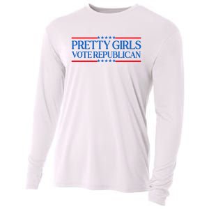 Pretty Girl Vote Republican Cooling Performance Long Sleeve Crew