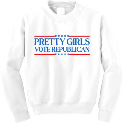 Pretty Girl Vote Republican Kids Sweatshirt