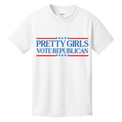Pretty Girl Vote Republican Kids T-Shirt