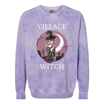 Pastel Goth Village Witch Great Gift Colorblast Crewneck Sweatshirt