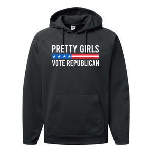 Pretty Girl Vote Republican Performance Fleece Hoodie