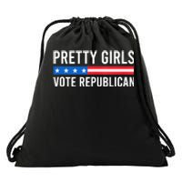 Pretty Girl Vote Republican Drawstring Bag