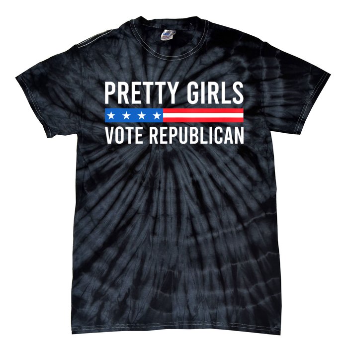 Pretty Girl Vote Republican Tie-Dye T-Shirt