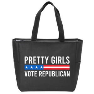 Pretty Girl Vote Republican Zip Tote Bag