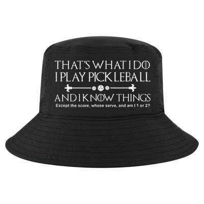 Pickleball Gear What I Do Except The Score Pickleballer Cool Comfort Performance Bucket Hat