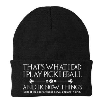 Pickleball Gear What I Do Except The Score Pickleballer Beanie