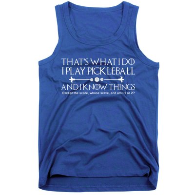 Pickleball Gear What I Do Except The Score Pickleballer Tank Top