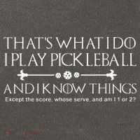 Pickleball Gear What I Do Except The Score Pickleballer Cotton Canvas Backpack