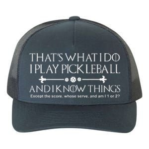 Pickleball Gear What I Do Except The Score Pickleballer Yupoong Adult 5-Panel Trucker Hat