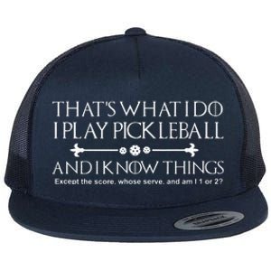 Pickleball Gear What I Do Except The Score Pickleballer Flat Bill Trucker Hat