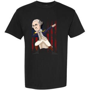 Patriotic George Washington Dabbing Dab Dance 4th Of July Garment-Dyed Heavyweight T-Shirt