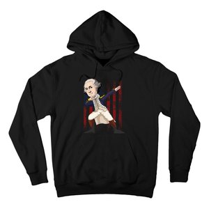 Patriotic George Washington Dabbing Dab Dance 4th Of July Hoodie