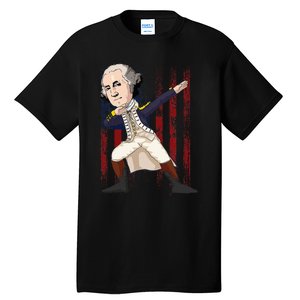 Patriotic George Washington Dabbing Dab Dance 4th Of July Tall T-Shirt