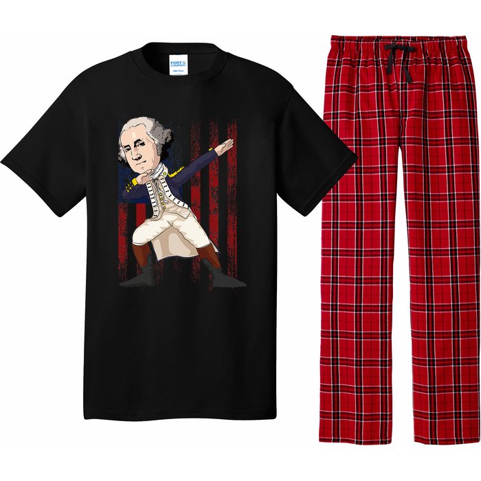 Patriotic George Washington Dabbing Dab Dance 4th Of July Pajama Set