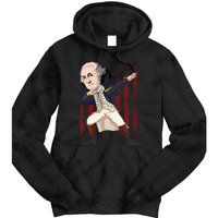 Patriotic George Washington Dabbing Dab Dance 4th Of July Tie Dye Hoodie