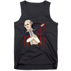 Patriotic George Washington Dabbing Dab Dance 4th Of July Tank Top