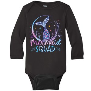 Party Girl Women Mermaid Baby Long Sleeve Bodysuit