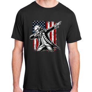 Patriotic George Washington Dabbing Adult ChromaSoft Performance T-Shirt