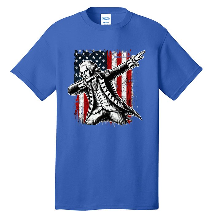 Patriotic George Washington Dabbing Tall T-Shirt