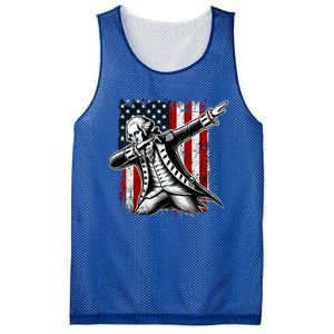 Patriotic George Washington Dabbing Mesh Reversible Basketball Jersey Tank