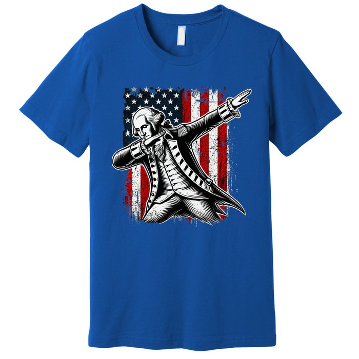 Patriotic George Washington Dabbing Premium T-Shirt