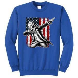 Patriotic George Washington Dabbing Tall Sweatshirt