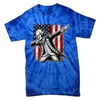 Patriotic George Washington Dabbing Tie-Dye T-Shirt