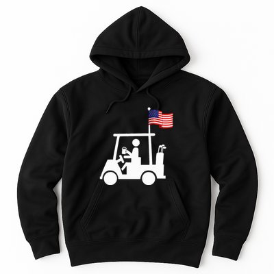 Patriotic Golf Wear Usa Strong Golf Cart Hoodie