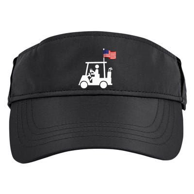 Patriotic Golf Wear Usa Strong Golf Cart Adult Drive Performance Visor