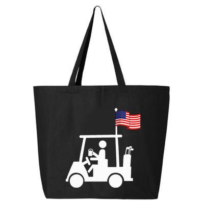 Patriotic Golf Wear Usa Strong Golf Cart 25L Jumbo Tote