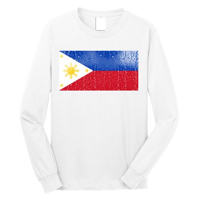 Philippines Glass Water Flag Long Sleeve Shirt