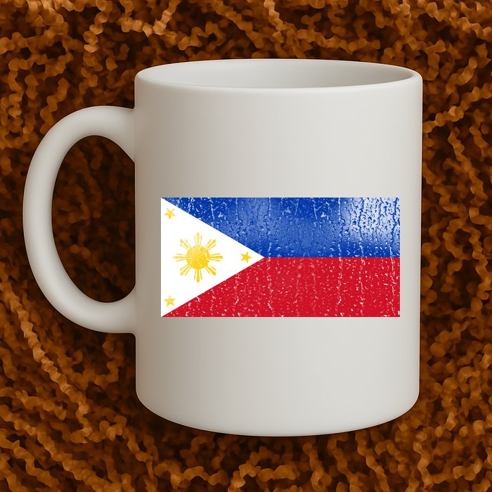 Philippines Glass Water Flag Mug