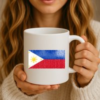 Philippines Glass Water Flag Mug
