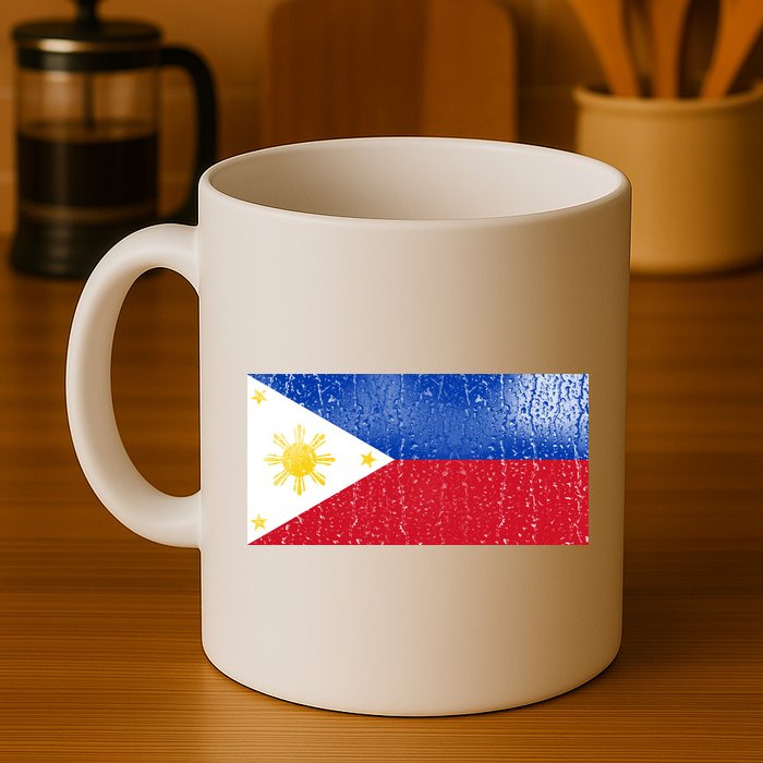 Philippines Glass Water Flag Mug