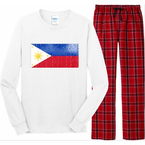 Philippines Glass Water Flag Long Sleeve Pajama Set