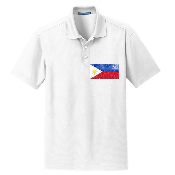 Philippines Glass Water Flag Dry Zone Grid Polo