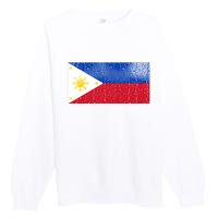 Philippines Glass Water Flag Premium Crewneck Sweatshirt