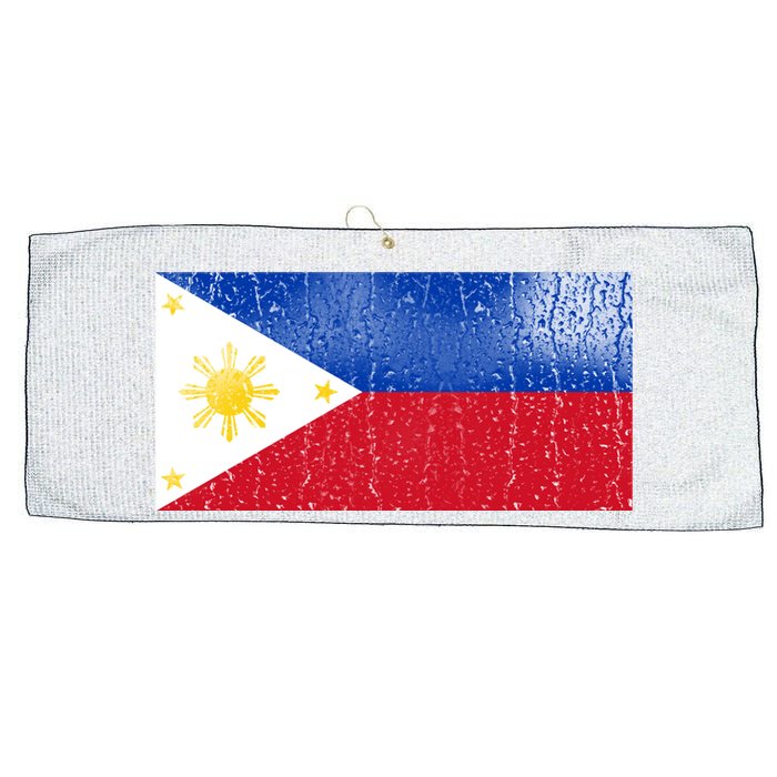 Philippines Glass Water Flag Large Microfiber Waffle Golf Towel