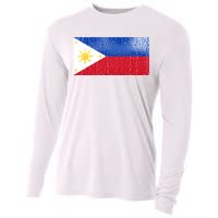 Philippines Glass Water Flag Cooling Performance Long Sleeve Crew