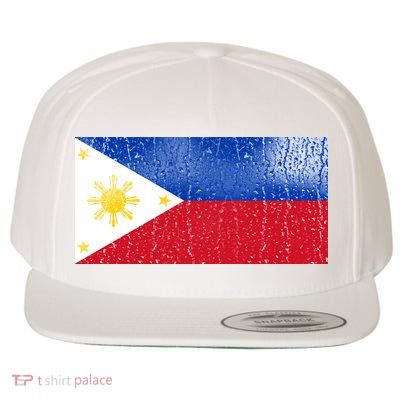Philippines Glass Water Flag Wool Snapback Cap