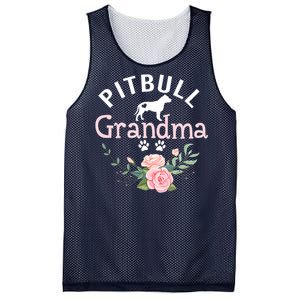 Pitbull Grandma Womens Mom Pitbull Dog Lover Christmas Mesh Reversible Basketball Jersey Tank