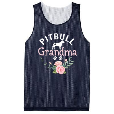 Pitbull Grandma Womens Mom Pitbull Dog Lover Christmas Mesh Reversible Basketball Jersey Tank