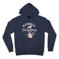 Pitbull Grandma Womens Mom Pitbull Dog Lover Christmas Tall Hoodie