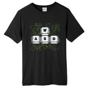 PC Gamer WASD Funny Computer Gaming Tall Fusion ChromaSoft Performance T-Shirt